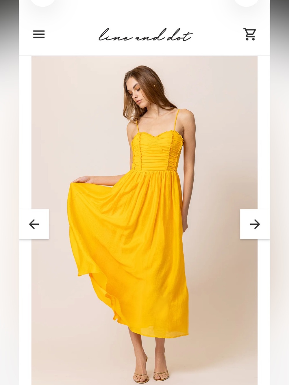 Line & dot celesta maxi dress